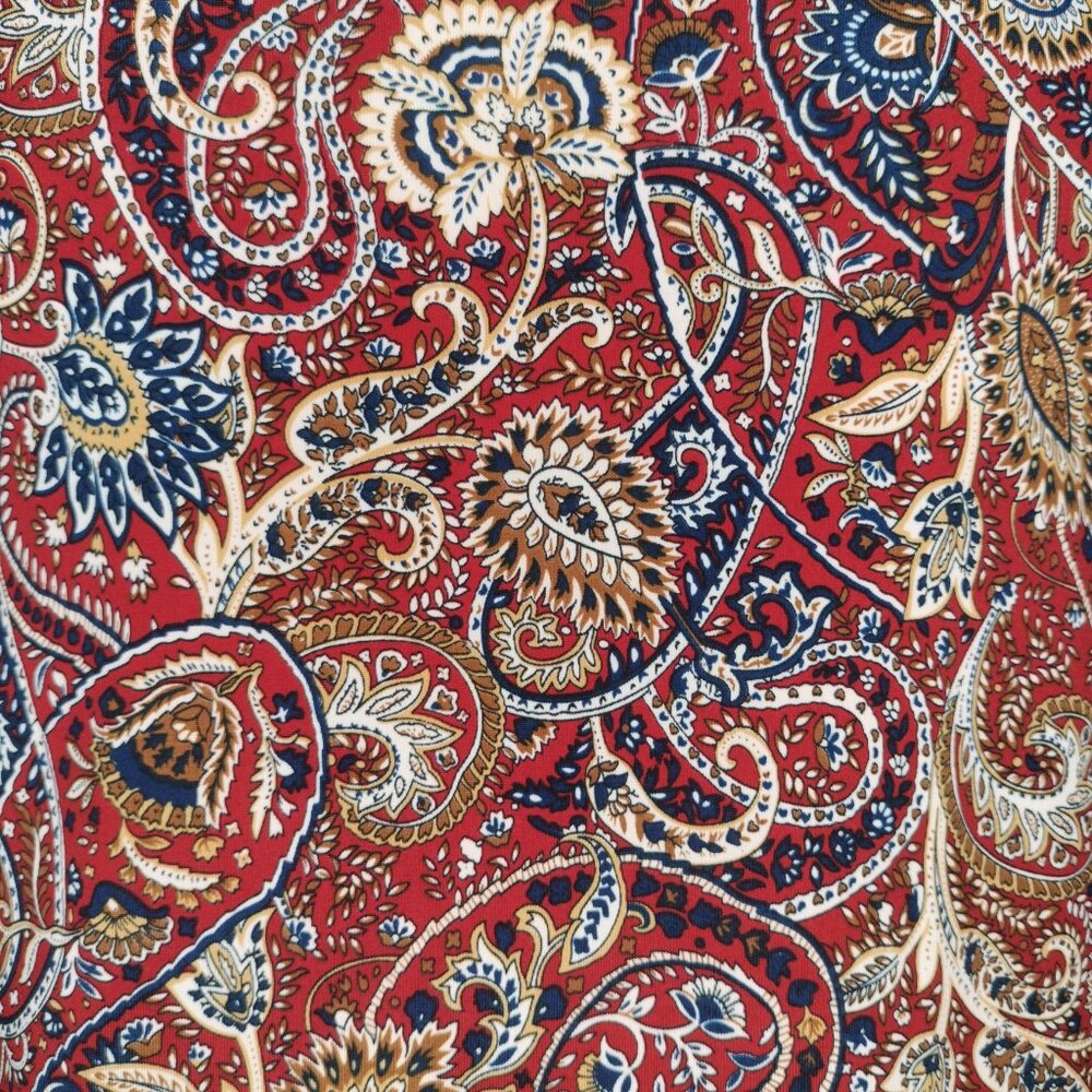 Alyx Size L Red Multi Color Paisley Print Sleeveless Top - Picture 4 of 5